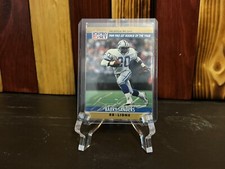 Barry Sanders Hand Signed On Card Detroit Lions Football Card