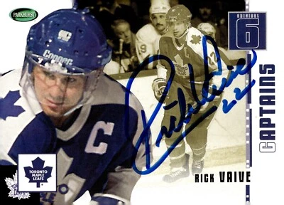 Rick Vaive - Signed 2003-04 Parkhurst Original 6 Card #77 - Image 1 of 2