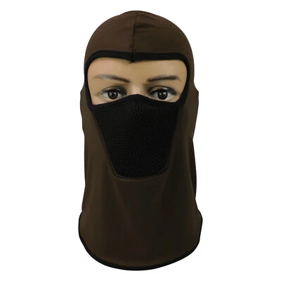 3PC Balaclava Black Face Mask Windproof Ski Thermal Neck Gaiter Scarf Thin Type - Image 1 of 2