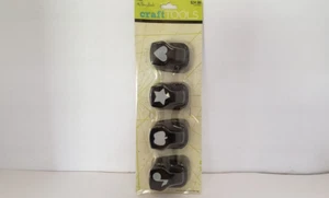 THE PAPER STUDIO 378968 CRAFT TOOL 4-PIECE "EVERYDAY ICONS" PUNCH SET, NIB - Picture 1 of 5
