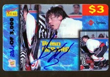1995 Signature Rookies Auto-Phonex Phone Cards #29 Bryan Berard