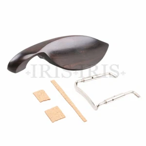 4/4 Violin Chin Rest + Chrome Screw violin Parts Ebony Material - Picture 1 of 6