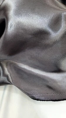 Dark Gray TEXTURED Brocade Jacquard Fabric by Yard Dress Gown UPHOLSTERY  - Image 1 of 3