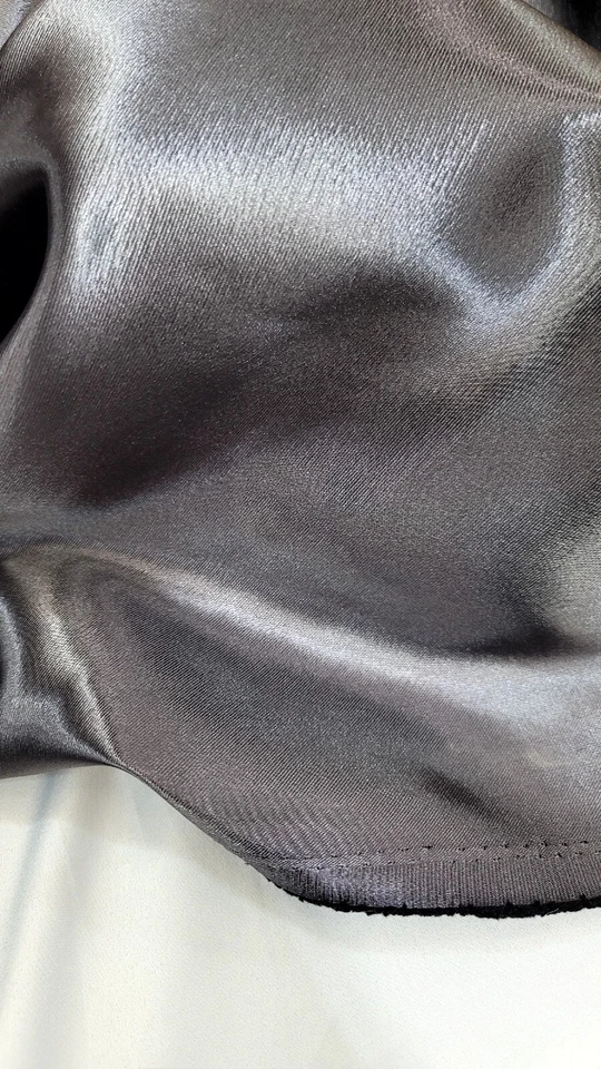 Dark Gray TEXTURED Brocade Jacquard Fabric by Yard Dress Gown UPHOLSTERY  - Image 1 of 3
