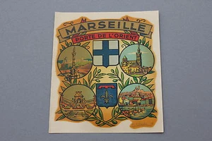 Chromotransfert décalcomanie MARSEILLE Porte de Lorient 50/60 's decalcomanie - Bild 1 von 5