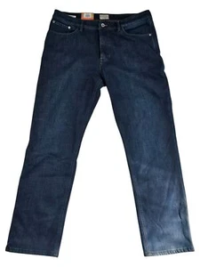 Pantalones de mezclilla azules elásticos forrados de vellón vintage resistentes a la intemperie originales 38x32 nuevos con etiquetas - Imagen 1 de 7
