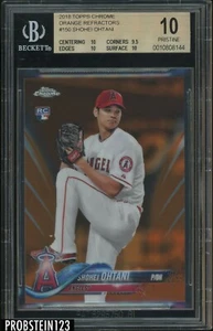 2018 Topps Chrome Orange Refractor #150 Shohei Ohtani RC Rookie 1/25 BGS 10