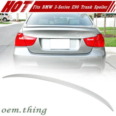 USA Painted Fits Bmw E90 4D M3 Type Trunk Lip Spoiler 2011 Color #300 - Imagem 1 de 4