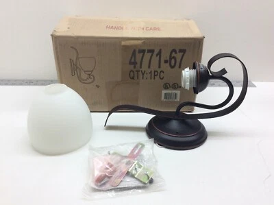 Aplique de pared Livex Lighting 4771-67 Brookside 1 luz bronce antiguo Foto 1 de 4