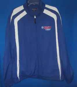 Tecate Light Cerveza/Mexican Beer full Zip Poly Windbreaker/Jacket XL sewn logo - Picture 1 of 8