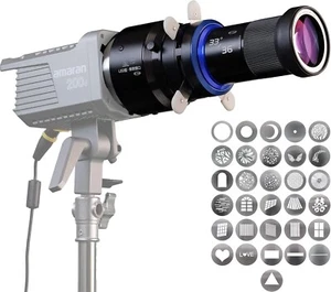 Bowens Mount Projector Attachment with GOBO holder, filters, shutters - Picture 1 of 5