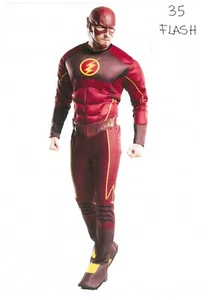 ABITO TEATRALE, COSTUME CARNEVALE Flash Dc Comics, Rubie's Tg.Unica adulto - Imagen 1 de 1