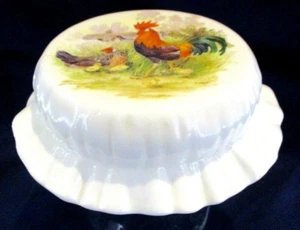 De colección Pintado a Mano Cerámica Gallo Pollo Boca Ancha Tornillo Bola Albañil Tarro Tapa - Imagen 1 de 24