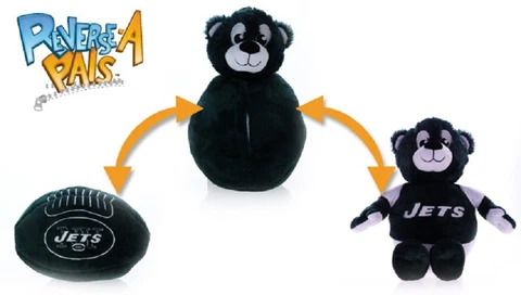 New York Jets Reverse A Pal plush football and mascot - NFL Cover