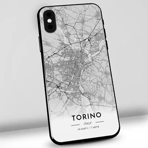 Cover Torino per IPHONE SAMSUNG HUAWEI,custodia cellulare Torino città mappa - Imagen 1 de 1