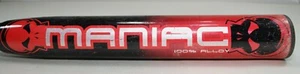 MIKEN MANIAC Softball Bat 34" - 28oz 100% Alloy DIC18M 1.20 BPF NSA 2012 Skulls - Picture 1 of 12
