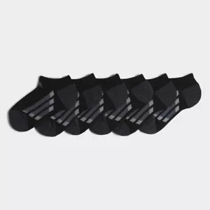 CALCETINES ADIDAS RAYAS VERTICALES NO SHOW 6 PARES NIÑOS - Imagen 1 de 4