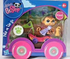 +Littlest PetShop++Nr.1843++Monkey  mit Cabrio +Schutzbrille++Hasbro++neu++ - Picture 1 of 3