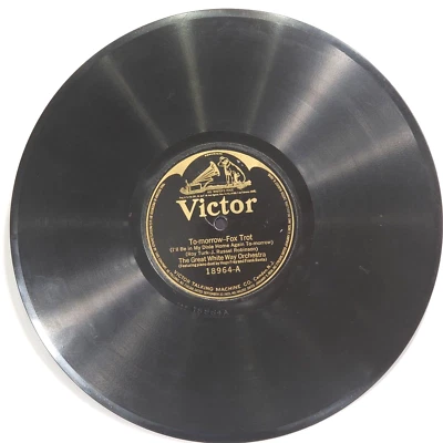 Great White Way Orch. 1923 G+ 78 RPM 10 in Victor 18964 You Gave Me Your Heart Foto 1 de 4