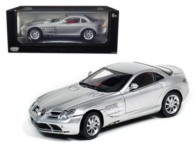 Mercedes McLaren SLR Silver with Red Interior 1/12 - Image 1 of 3