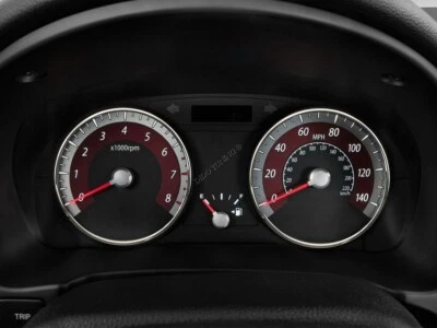 Cuadro de instrumentos x2 anillos de aluminio pulido x2 para Kia Rio II 2005-2011 Foto 1 de 4