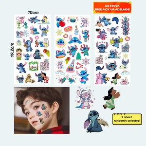 Stitch Kids Temporary Tatoo Stickers Birthday Party Favours Filler Loot Bag - Picture 1 of 3