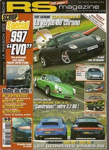 RS MAGAZINE 84 PORSCHE CAYMAN S BOXSTER RS 60 SPYDER 996 TURBO S CAB 997 C4S X51 - Imagen 1 de 2