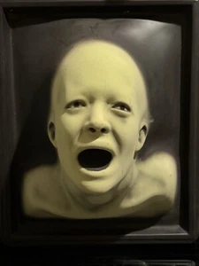 1994 Vintage Dark Illusions Glow In The Dark 3D Screaming Head Lg Wall Hanging - Picture 1 of 9