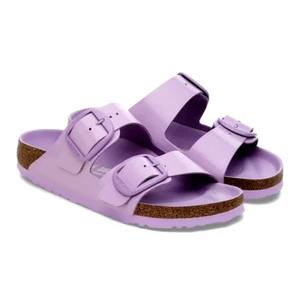 Birkenstock Arizona Big Buckle Natural Leather Patent Crocus Lavender 40 9 N M - Picture 1 of 8