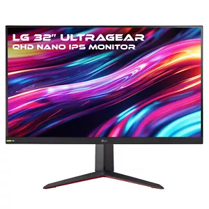 LG 32" UltraGear QHD Nano IPS HDR Monitor G-SYNC Compatible 165Hz 1ms  32GP83B-B - Picture 1 of 3