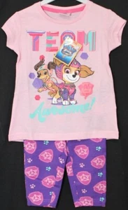 PAW PATROL The Movie Mädchen kurzärmliges T-Shirt & Leggings Set Größen 1,5 - 6 Jahre - Bild 1 von 4