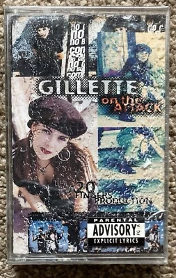 Gillette - On The Attack (Cassette P/A 1994) NEW OLD STOCK STILL SEALED  - Image 1 of 3