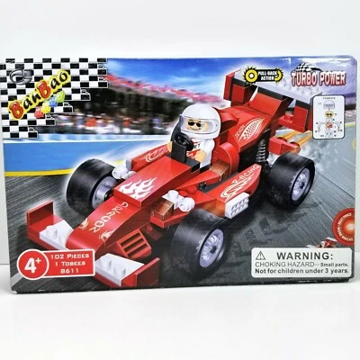 BanBao Turbo Power Dragon Red Racer Pull Back Action Building Set #8611 102PCS - Image 1 of 4
