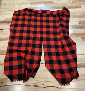 red buffalo check blanket poncho wrap - Picture 1 of 2