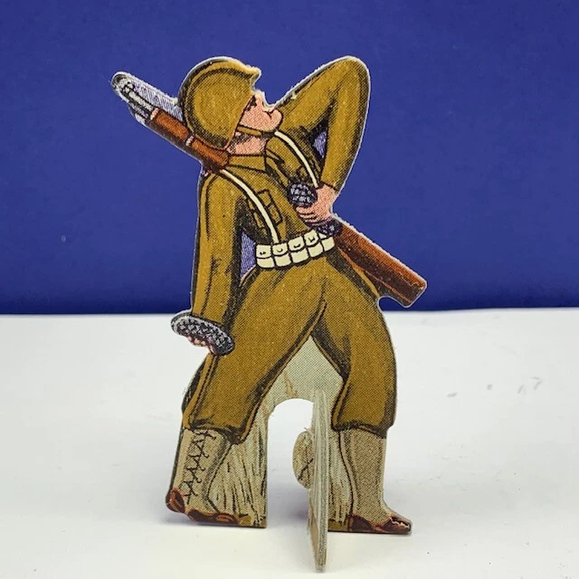 Bomber Raid vtg board game piece 1943 Fairchild toy soldier military grenadier 1 - Image 1 of 2
