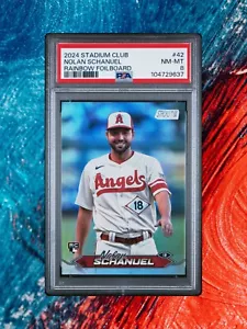 Topps Stadium Club 2024 - Nolan Schanuel #42 - Rainbow /25 - PSA 8 (RC) - Imagen 1 de 2