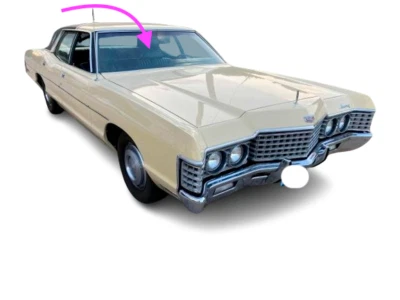 Se adapta a: Mercury Monterey 1971-1972 4 puertas techo rígido parabrisas delantero vidrio Foto 1 de 4