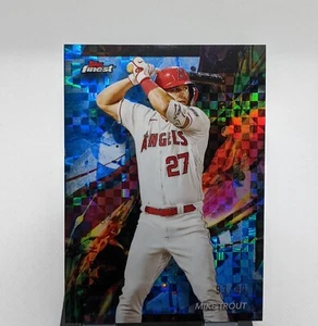 2024 Topps Finest Mike Trout Common Blue Checkerboard #1 93/99 | ANGELS - Picture 1 of 2