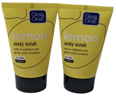 Clean & Clear Lemon Zesty Scrub, Travel Size (1oz) 2  pack DISCONTINUED HTF - Image 1 of 4