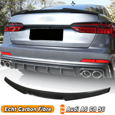 Se adapta a Audi A6 C8 S6 2019-2020 alerón trasero de carbono alerón aleta trasera 