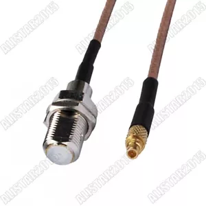 F-Type female to MMCX male plug Connector pigtail coax cable RG316 15cm - Picture 1 of 4