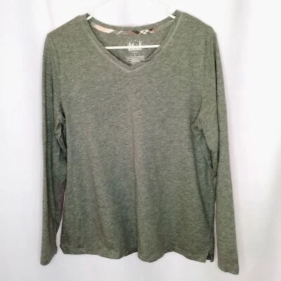 Camisa Top Sonoma Para Mujer Informal Cuello en V Manga Larga Ropa de Salón Algodón PJ Grande Foto 1 de 4