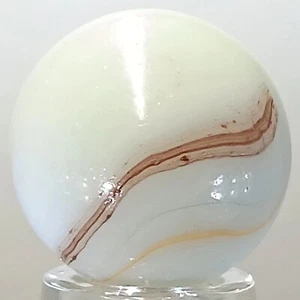 Vintage Akro Oxblood Swirl Marble .64 Inches Near-Mint Condition - Picture 1 of 13