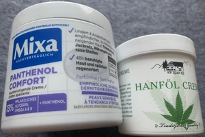 Mixa Panthenol 400ml und Hanföl Creme 250ml*zusammen NEU* - Bild 1 von 2