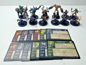 World of Warcraft Miniatures 2008 & 2009 Lot Of 12 Figure & Cards WoW Mini (B4) - Picture 1 of 11