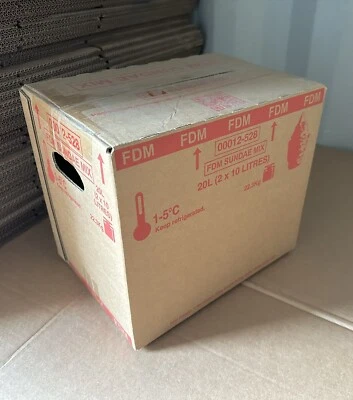 20 Strong Double Wall Cardboard Boxes Carry Handles House Removal Moving Packing - Image 1 of 4