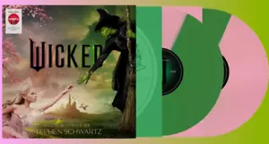 Wicked The Soundtrack 2LP Split Pink/Green Vinyl Ariana Grande Cynthia Erivo New - Picture 1 of 15