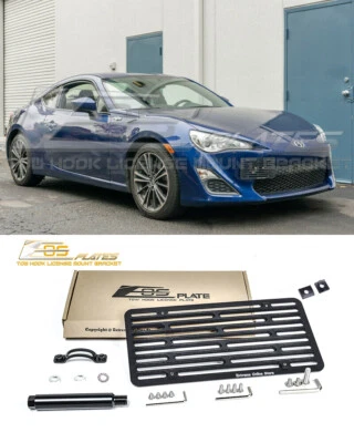 EOS Plate For 13-20 Subaru BRZ Full Sized Front Bumper Tow Hook License Bracket - Изображение 1 из 4