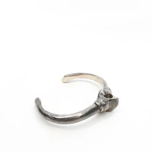 King Baby Studio Rib Cage Cuff Bracelet Fine Silver .925 Size 7.5" - Picture 1 of 10