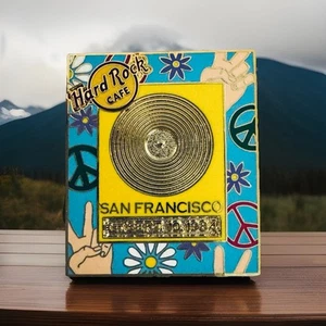 SAN FRANCISCO 🎸 Hard Rock CAFE PIN LE 300 Gold Schallplatte Peace & Flower Power RAR - Bild 1 von 3